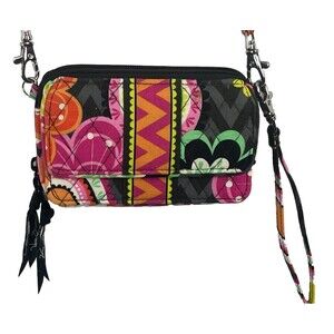 Vera Bradley Ziggy Zinnia Crossbody Wallet